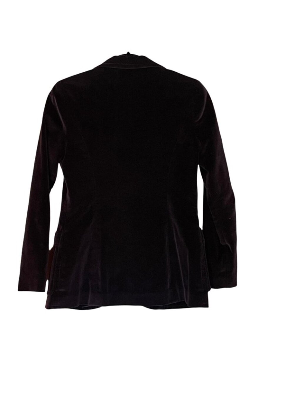 Black Velvet Women's Jacket Size 8 Vintage 1970s made by College Town - Picture 2 of 7
